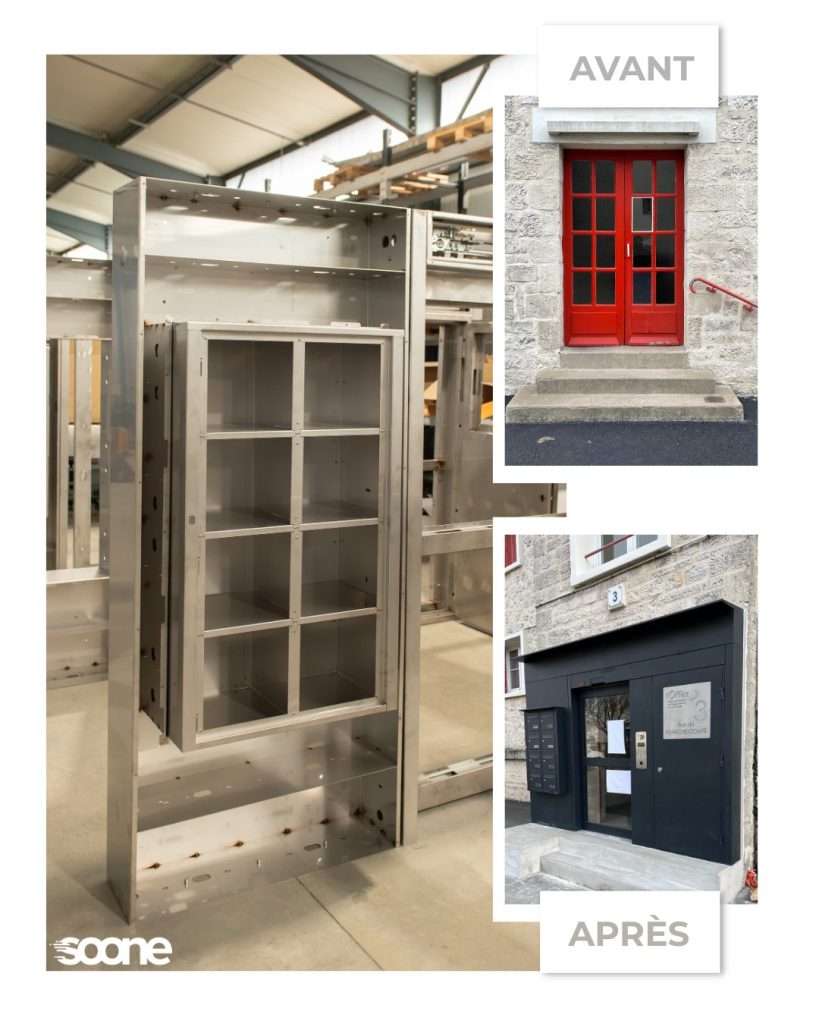 porte motorisée coulissante rénovation PMC1101 Soone