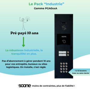 Portier audio GSM prépayé 10 ans Soone